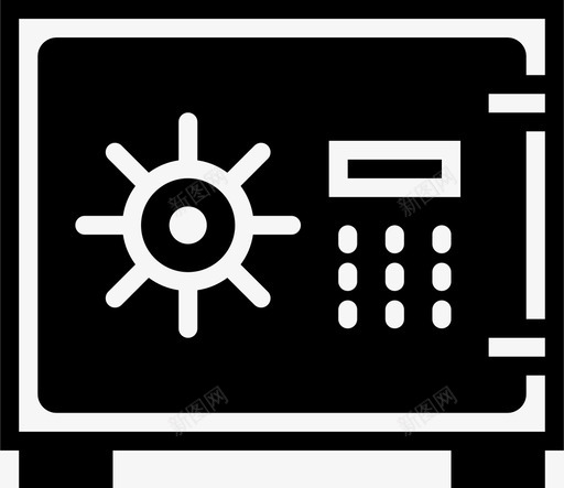 保险库保险箱上锁图标svg_新图网 https://ixintu.com 上锁 不透水 保险库 保险箱 商业 商业保险 安全 有人看守 银行