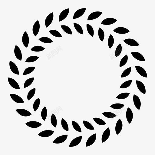 月桂花环胜利小麦图标svg_新图网 https://ixintu.com 啤酒 奖励 小麦 挂 挣 月桂花环 树叶 植物 胜利 苍鹭