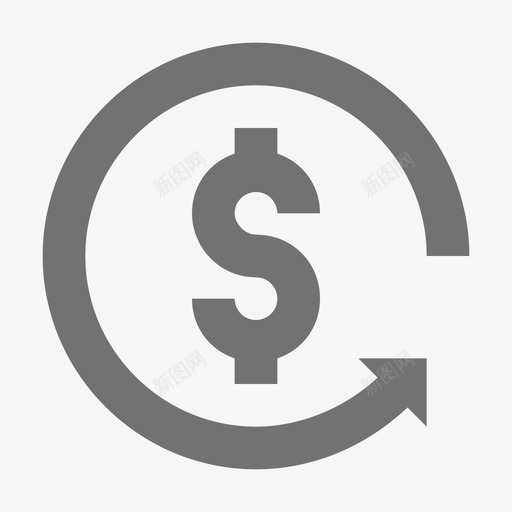 美元同步金融材料标图标svg_新图网 https://ixintu.com 美元同步 金融材料设计图标
