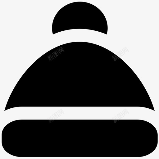 儿童针织帽时尚大胆的固体图标svg_新图网 https://ixintu.com 儿童针织帽 时尚大胆的固体图标