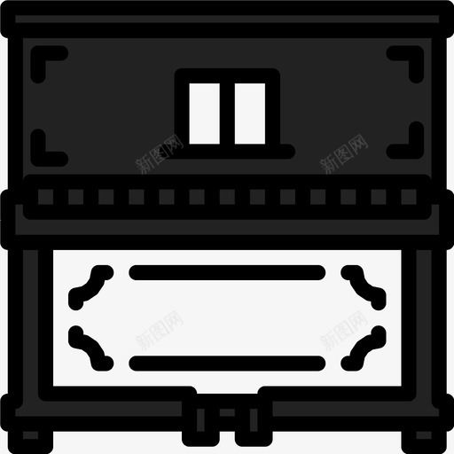 古典钢琴巴思阿诺图标svg_新图网 https://ixintu.com 乐器 博尔赫 古典钢琴 安达 巴思 巴洛克 阿诺 音乐