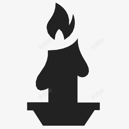 蜡烛圣诞节火焰图标svg_新图网 https://ixintu.com 光 圣诞节 夜 火焰 灯 灯芯 蜡 蜡烛 闪烁
