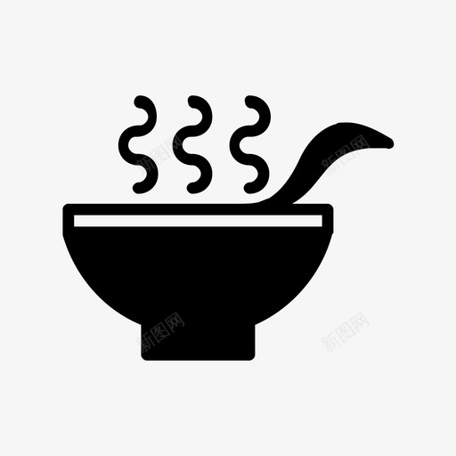 汤食物固体图标系列svg_新图网 https://ixintu.com 汤 食物固体图标系列