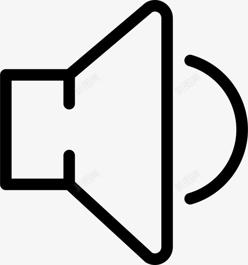 低音量向上符号图标svg_新图网 https://ixintu.com 低音量 向上 向下 听到 噪音 声音 按钮 标志 符号 粉碎图标基本轮廓