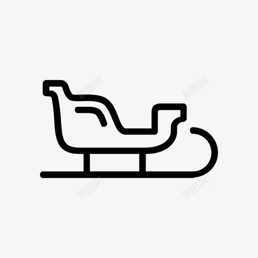 雪橇圣诞节狗图标svg_新图网 https://ixintu.com 冬天 圣诞中风图标集合 圣诞老人 圣诞节 狗 雪 雪橇 驯鹿