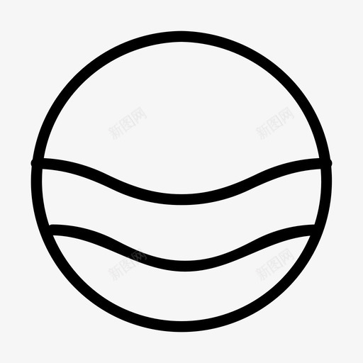 圆形系列波浪形交叉抽象圆形图标svg_新图网 https://ixintu.com 圆形系列波浪形交叉 抽象圆形
