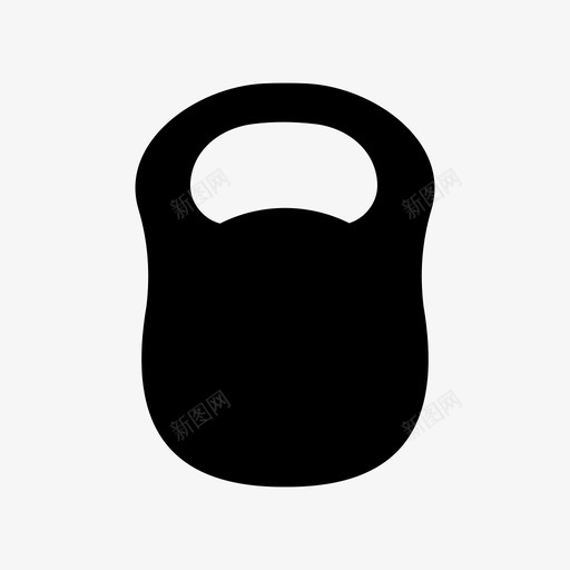壶铃展示件物品图标svg_新图网 https://ixintu.com 举重 健身 健身房 壶铃 展示件 材料 物品 运动标志 重量