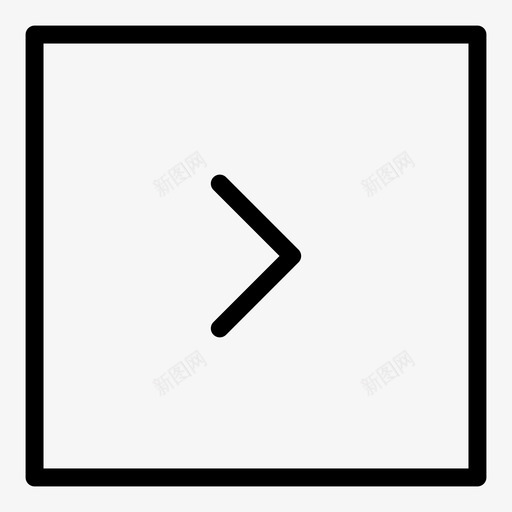右箭头信号继续图标svg_新图网 https://ixintu.com 下一个 信号 前进 右箭头 折衷轮廓图标 方向 移动 继续 跳过