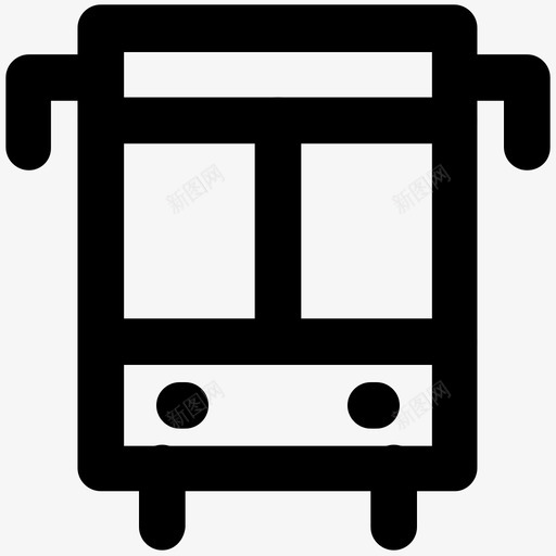 巴士旅行粗体线图标svg_新图网 https://ixintu.com 巴士 旅行粗体线图标