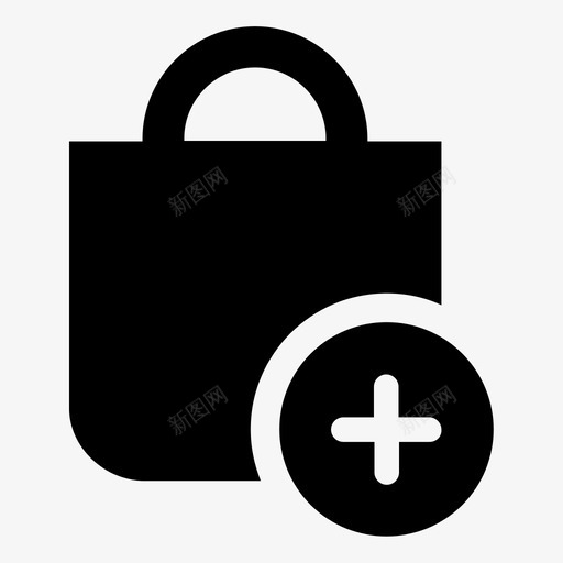添加项目购物车加号图标svg_新图网 https://ixintu.com ui简单图标 减号 减法 加号 数学 新 添加项目 电子商务 购物车