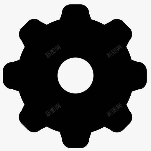 齿轮旋转踏板图标svg_新图网 https://ixintu.com 功能 循环 旋转 机器零件 盒子 设置 踏板 齿轮