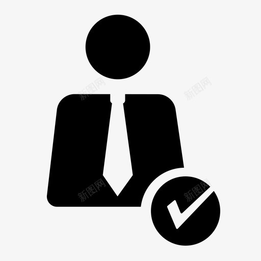 员工支票参赛者图标svg_新图网 https://ixintu.com 业务 参赛者 员工 招聘 支票 签到