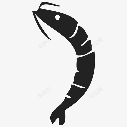虾船蟹图标svg_新图网 https://ixintu.com 寿司 海 海鲜 牡蛎 船 虾 蟹 食物