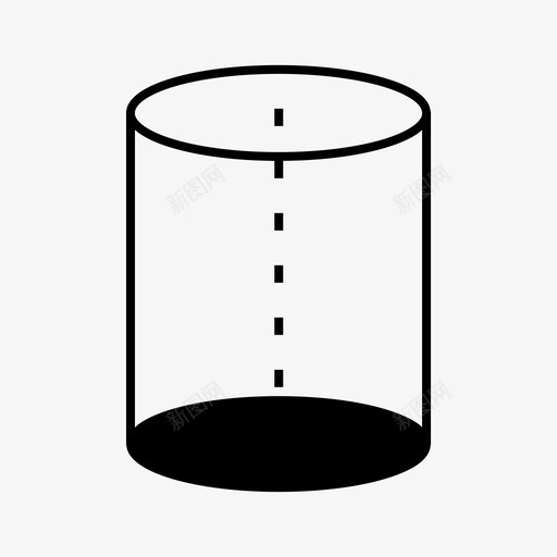 圆柱展示件科学图标svg_新图网 https://ixintu.com 圆柱 展示件 材料 物体 物品 科学 科研实体 管子 质心