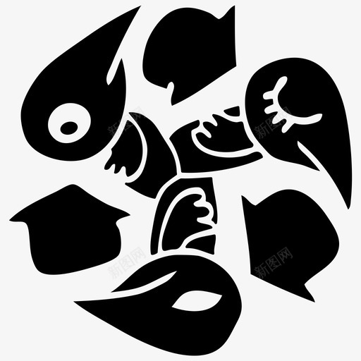 小鸟回收系统圆形图标svg_新图网 https://ixintu.com 可逆转 圆形 地球日回收 小鸟回收 日 有机 系统 羽毛 翅膀 飞行