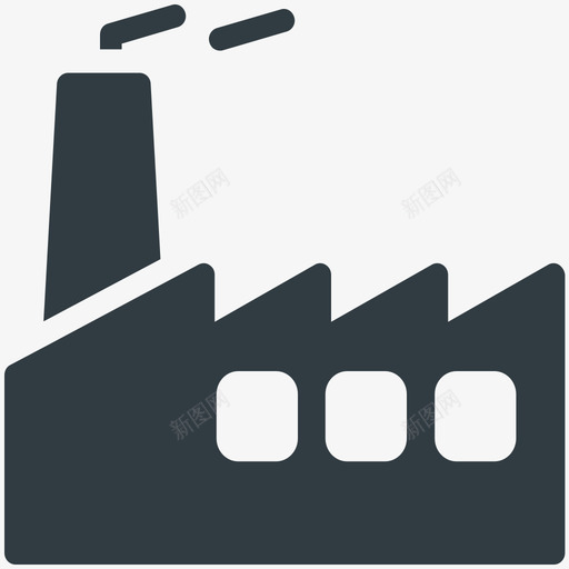 工厂工业冷标图标svg_新图网 https://ixintu.com 工业冷矢量图标 工厂