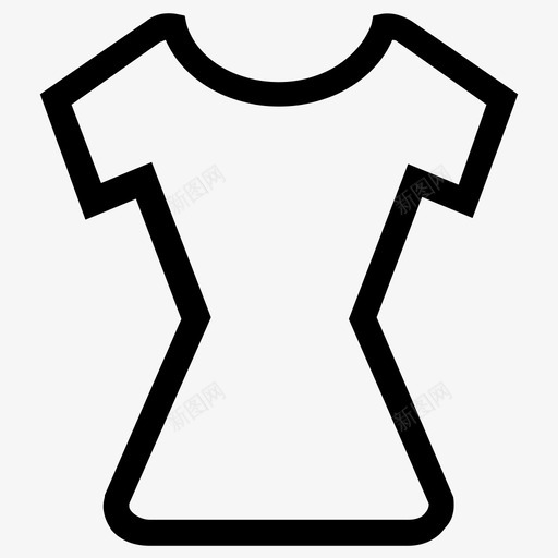 束腰外衣服装上衣图标svg_新图网 https://ixintu.com 上衣 女式衬衫 女式连衣裙 女性 女性化 时尚 服装 束腰外衣 用户界面图标 长衬衫