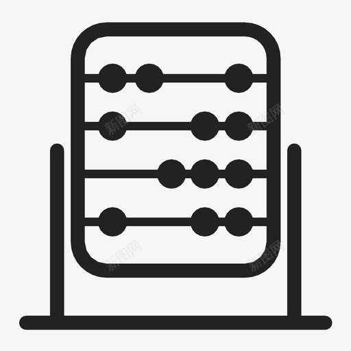 算盘数学旧式学校图标svg_新图网 https://ixintu.com 加法器 数学 数学时间 旧式学校 算盘 触角 计数 计算
