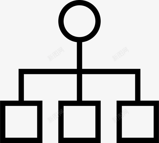 组织图演示顺序图标svg_新图网 https://ixintu.com smashicons业务大纲 业务 图形 图表 层次结构 演示 符号 线条 组织图 顺序