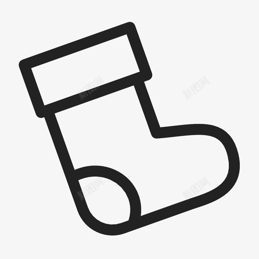 圣诞袜填充器袜子圣诞老人图标svg_新图网 https://ixintu.com 圣诞节 圣诞袜 填充器 壁炉 季节性 挂件 礼物 袜子圣诞老人