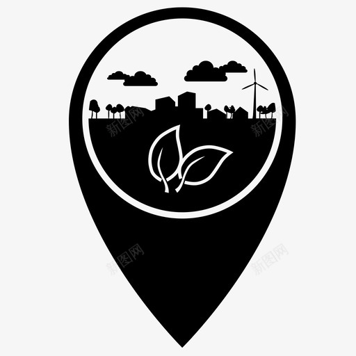 中密度生态城市系统可持续图标svg_新图网 https://ixintu.com 中密度生态城市 健康 可持续 城市 引脚 环境 系统 规划 规模