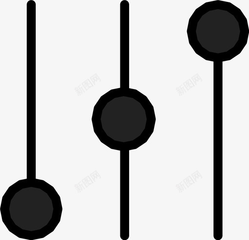 控件滑块设置图标svg_新图网 https://ixintu.com 修改 开关 按钮 控件 控制杆 旋钮 滑块 编辑 设置 首选项