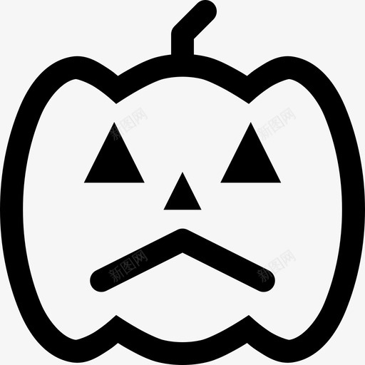 杰克兰登杰克o灯笼南瓜图标svg_新图网 https://ixintu.com 万圣节 万圣节南瓜 南瓜 可爱 幽灵 愤怒 杰克o灯笼 杰克兰登 眼睛 胡子 脸