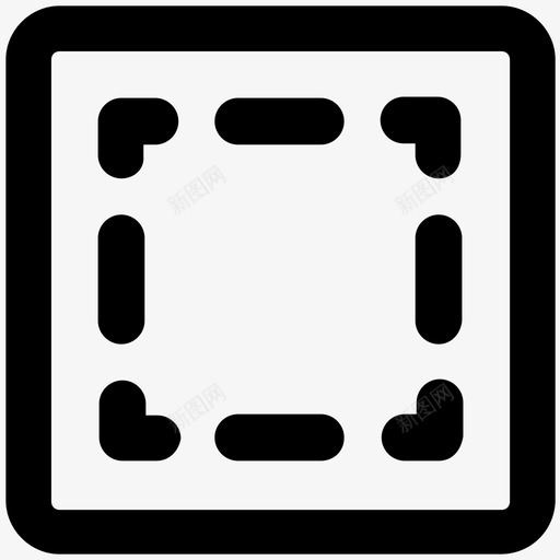 选择方格开发粗体线条图标svg_新图网 https://ixintu.com 设计开发粗体线条图标 选择方格