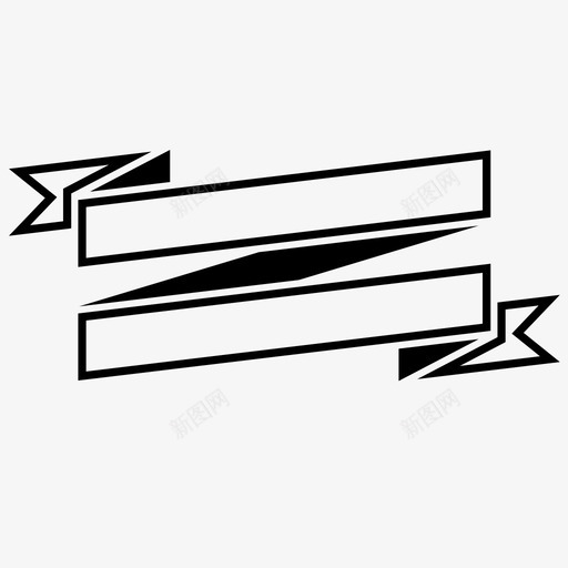丝带横幅符号布道图标svg_新图网 https://ixintu.com 丝带 丝带横幅 传达 信息 布道 带子 标签 符号 胸前