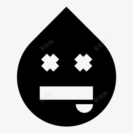 吐舌头挑逗惊喜图标svg_新图网 https://ixintu.com 下垂的表情 中性 动作 吐舌头 惊喜 挑逗 无表情 水滴 注意 活动 表情
