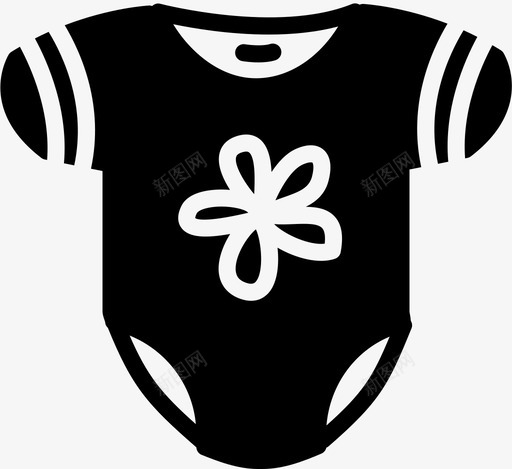 女孩内衣婴儿装图标svg_新图网 https://ixintu.com 女孩内衣 婴儿装