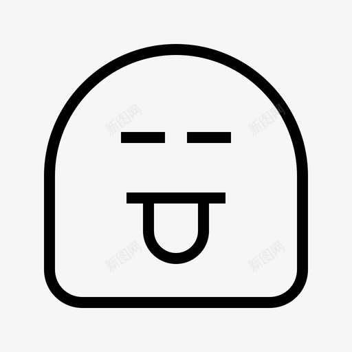 羞耻尴尬情绪图标svg_新图网 https://ixintu.com 尴尬 情绪 感觉 标牌 线条表情符号 羞耻 羞辱 表情 象形文字
