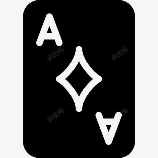 钻石王牌休闲娱乐实心图标svg_新图网 https://ixintu.com 休闲娱乐实心图标 钻石王牌
