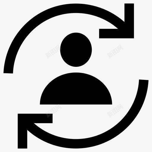 同步交易加粗线图标svg_新图网 https://ixintu.com 交易加粗线图标 同步