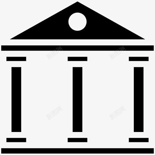 法院大楼法院政府图标svg_新图网 https://ixintu.com 司法大楼 学院 政府 教育酷向量图标 法律 法院 法院大楼