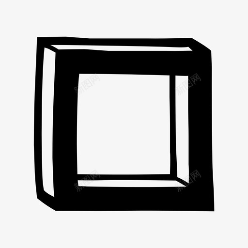 长方形三维图标svg_新图网 https://ixintu.com 三维 长方形