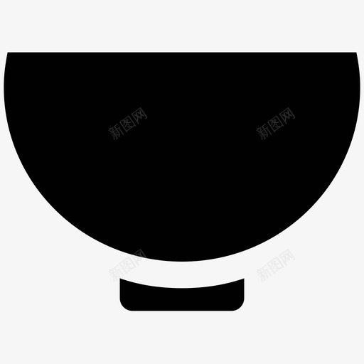 碗食物粗体图标svg_新图网 https://ixintu.com 碗 食物粗体图标