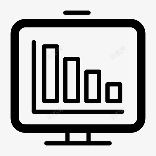 条形图演示会议图标svg_新图网 https://ixintu.com 业务 会议 图表 报告 条形图 框图 演示