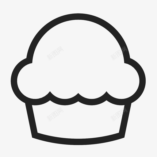 松饼烘焙早餐图标svg_新图网 https://ixintu.com 吃 早餐 松饼 烘焙 烹饪 甜食 糖 纸杯蛋糕 食物
