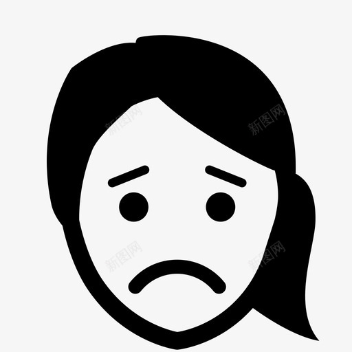 失望不高兴人物图标svg_新图网 https://ixintu.com 不高兴 人物 令人厌烦 失望 广泛 形成 情绪 杰作 精致 脸