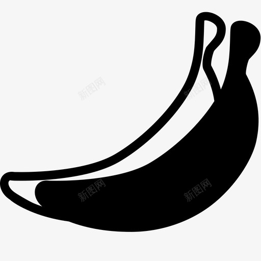 香蕉篮子双份图标svg_新图网 https://ixintu.com smoothfill食物 双份 双胞胎 果皮 植物 水果 猴子 篮子 食物 香蕉