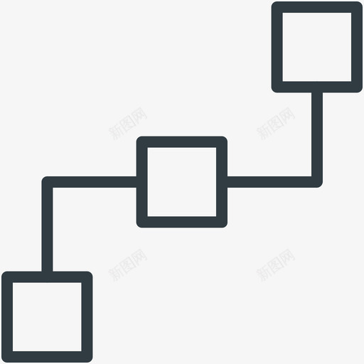 层次结构业务线图标svg_新图网 https://ixintu.com 业务矢量线图标 层次结构