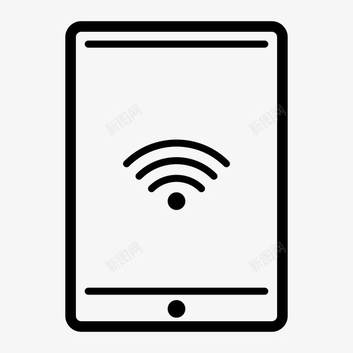 平板电脑wifi网络技术图标svg_新图网 https://ixintu.com 万维网 互联网 屏幕 平板电脑wifi 技术 显示器 移动 网络