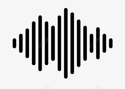 声波电车声音波形图标svg_新图网 https://ixintu.com 共振 声学 声波 声音调查 无线电波 波形 电车声音 音乐 音频