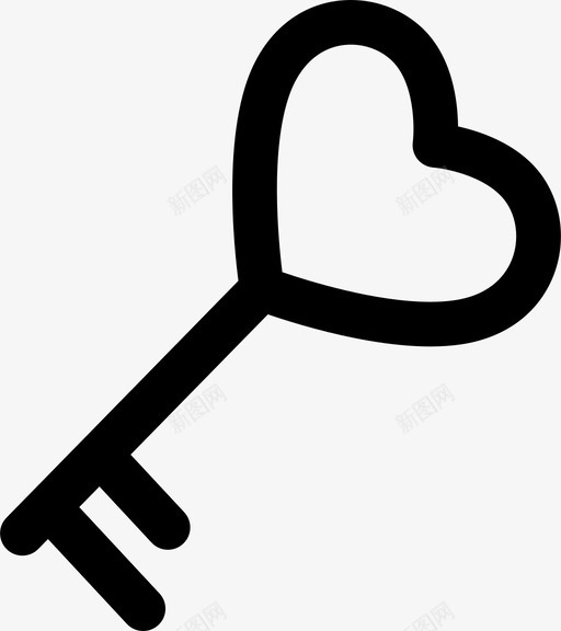 心键亲密爱图标svg_新图网 https://ixintu.com 亲密 开放 心键 情人节2016 爱