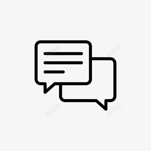 对话谈话观点图标svg_新图网 https://ixintu.com 交易 交流 你好 信息 对话 想法 演讲泡泡 聊天 观点 谈话