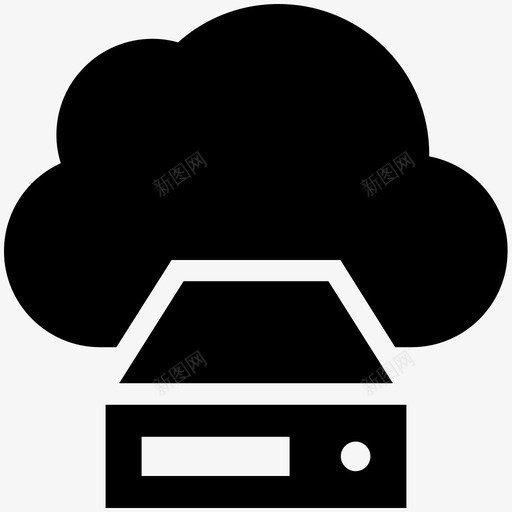 云存储远程无限图标svg_新图网 https://ixintu.com 云存储 云计算 云计算酷向量3 备份 安全 数据存储 文件 文件存储 无限 硬盘 远程