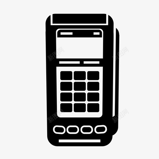 pos机pos支付图标svg_新图网 https://ixintu.com pos支付 pos机 扫码