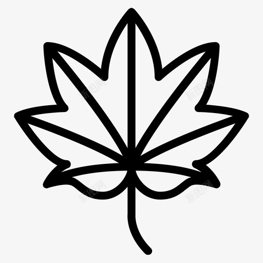 叶子黄色植物图标svg_新图网 https://ixintu.com 叶子 枫树 树木 植物 甜瓜 秋天 秋天的图标 绿色 自然 金色 黄色