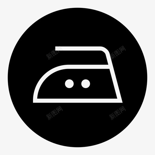 中温熨斗温水洗衣图标svg_新图网 https://ixintu.com 中温熨斗 小心 干净衣服 干洗 洗衣 洗衣服 温和 温水 衣物